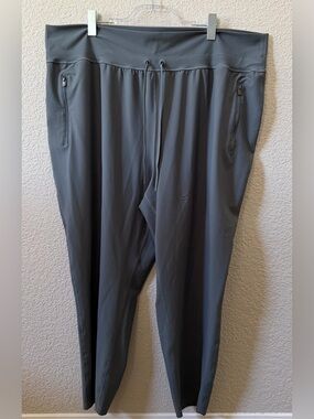 Old Navy Active Powersoft 3X Light Teal High Rise Tapered Jogger Zip Pockets